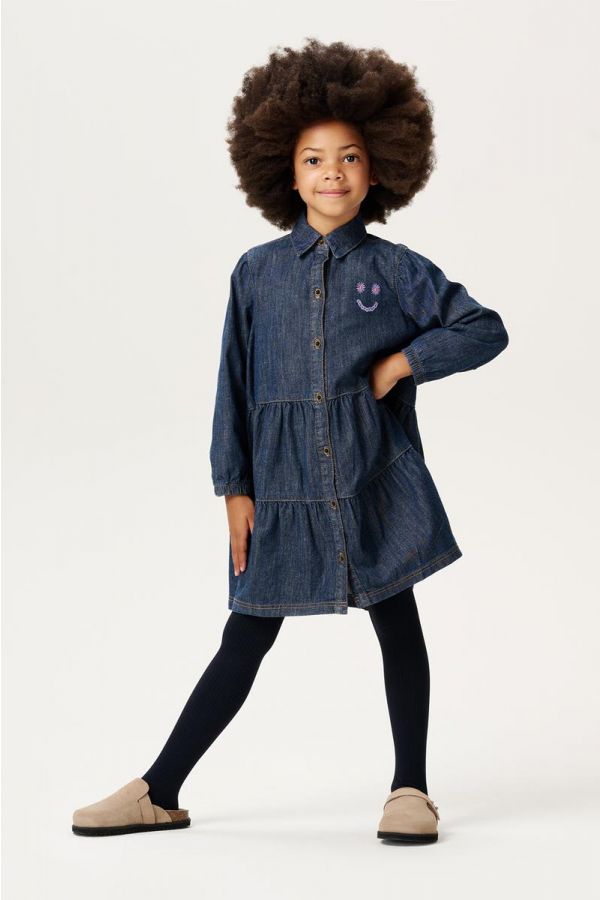 Girls Long sleeve jimo dress (jean like)