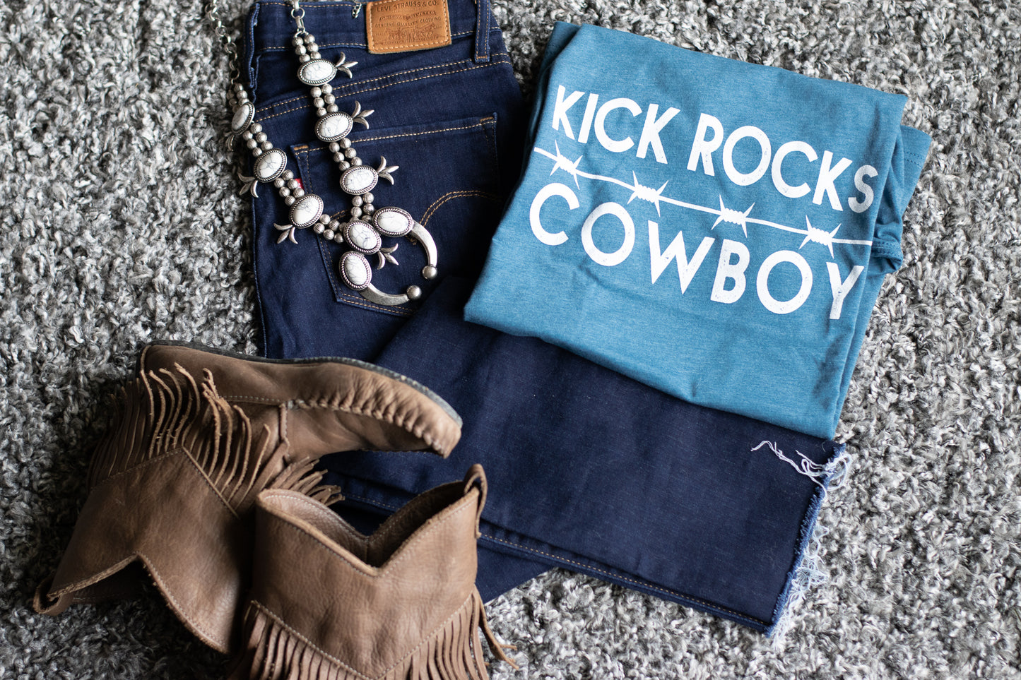 Kick Rocks Cowboy Tee