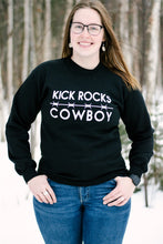 Load image into Gallery viewer, Kick Rocks Cowboy Crewneck Sweater