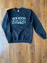 Load image into Gallery viewer, Kick Rocks Cowboy Crewneck Sweater