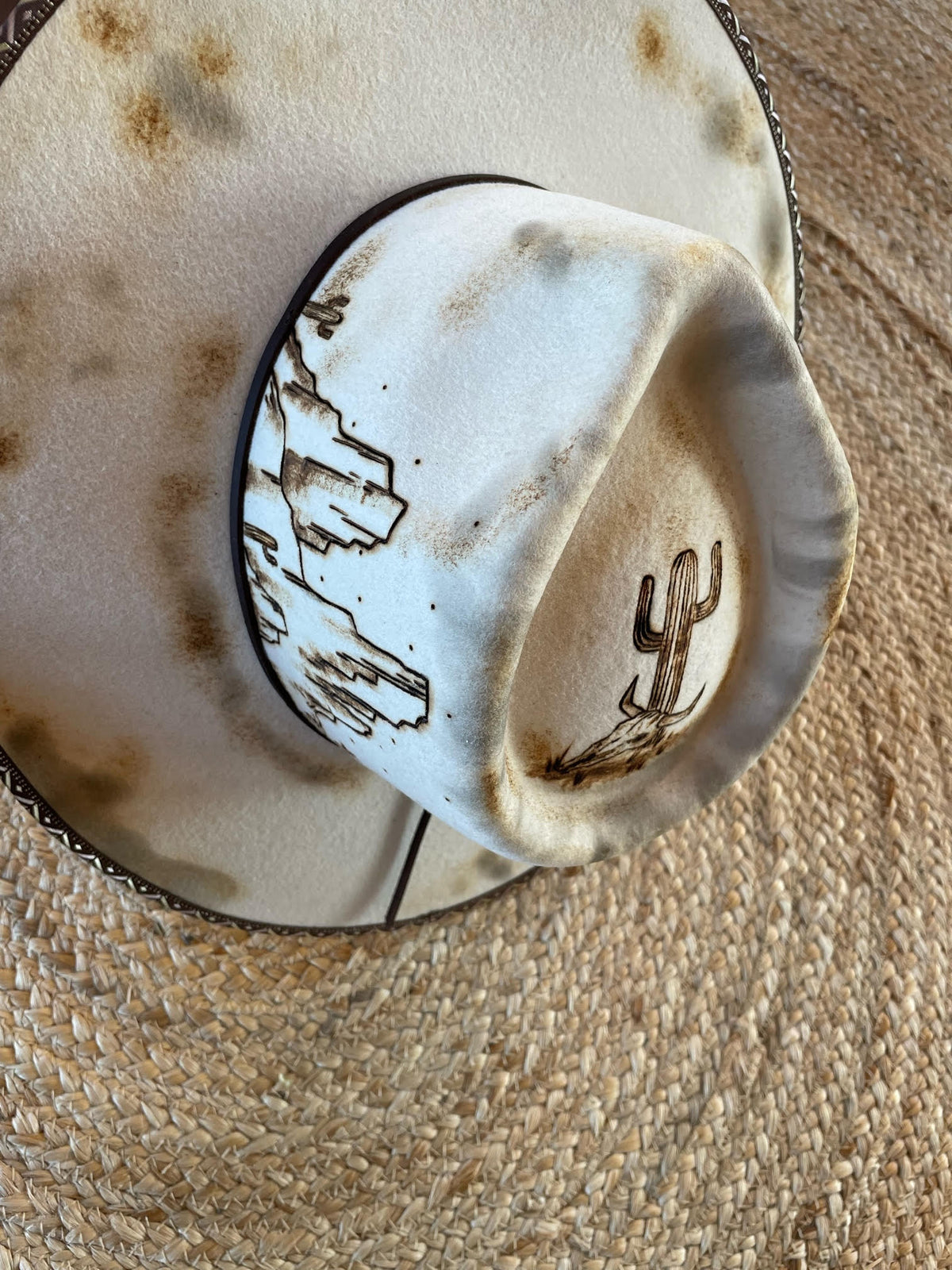 Rustic Desert Hat Wild Desert Scene Rancher Hat – Wild Prairie Outpost