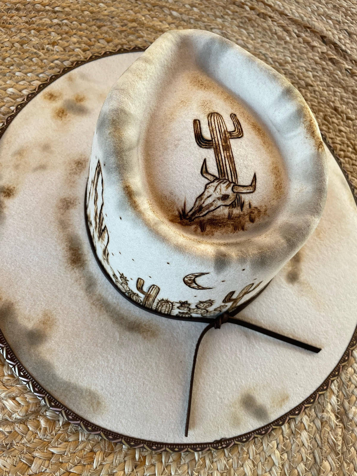 Rustic Desert Hat Wild Desert Scene Rancher Hat – Wild Prairie Outpost