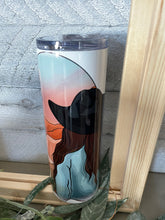 Load image into Gallery viewer, Watercolor Sunset Girl 20 oz Tumbler